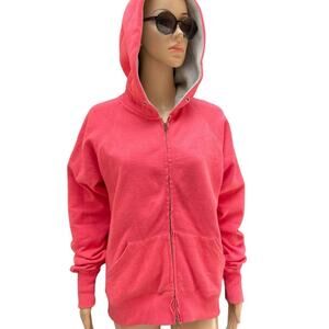 Cocoa full zip up hooded long sleeve sweatshirt size XL